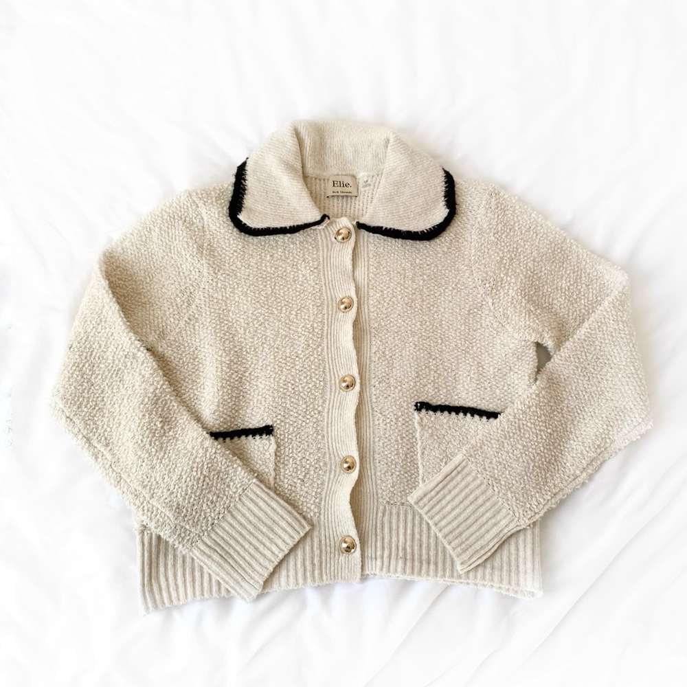 Elie Tahari Button Down Cardigan